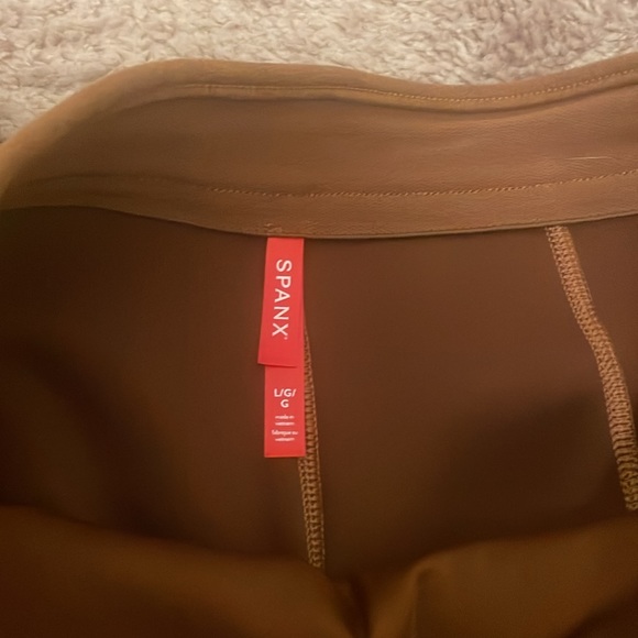 SPANX faux suede flare pants size large - Picture 4 of 4